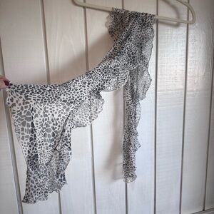 Vintage Chico’s Silk Ruffled Scarf